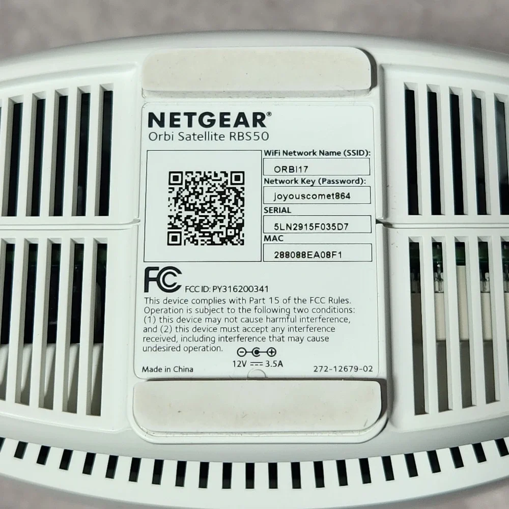 ORBI Netgear AC3000 Router RBR50 + Satellite‎ RBS50 Mesh Wi-Fi System - Picture 6 of 7